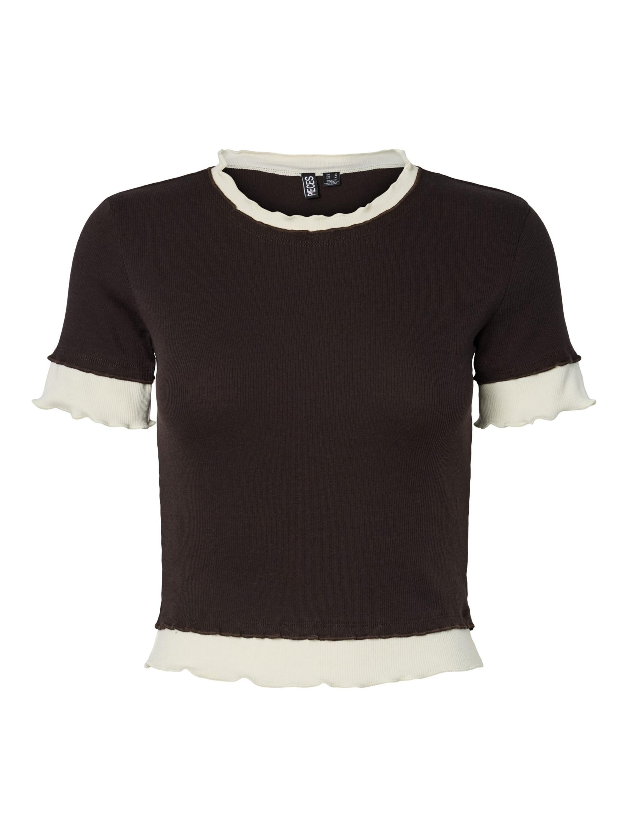 PIECES Shirts 'PCJemma' i brun: forside