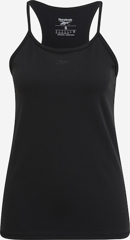 Reebok Sporttop in Zwart: voorkant