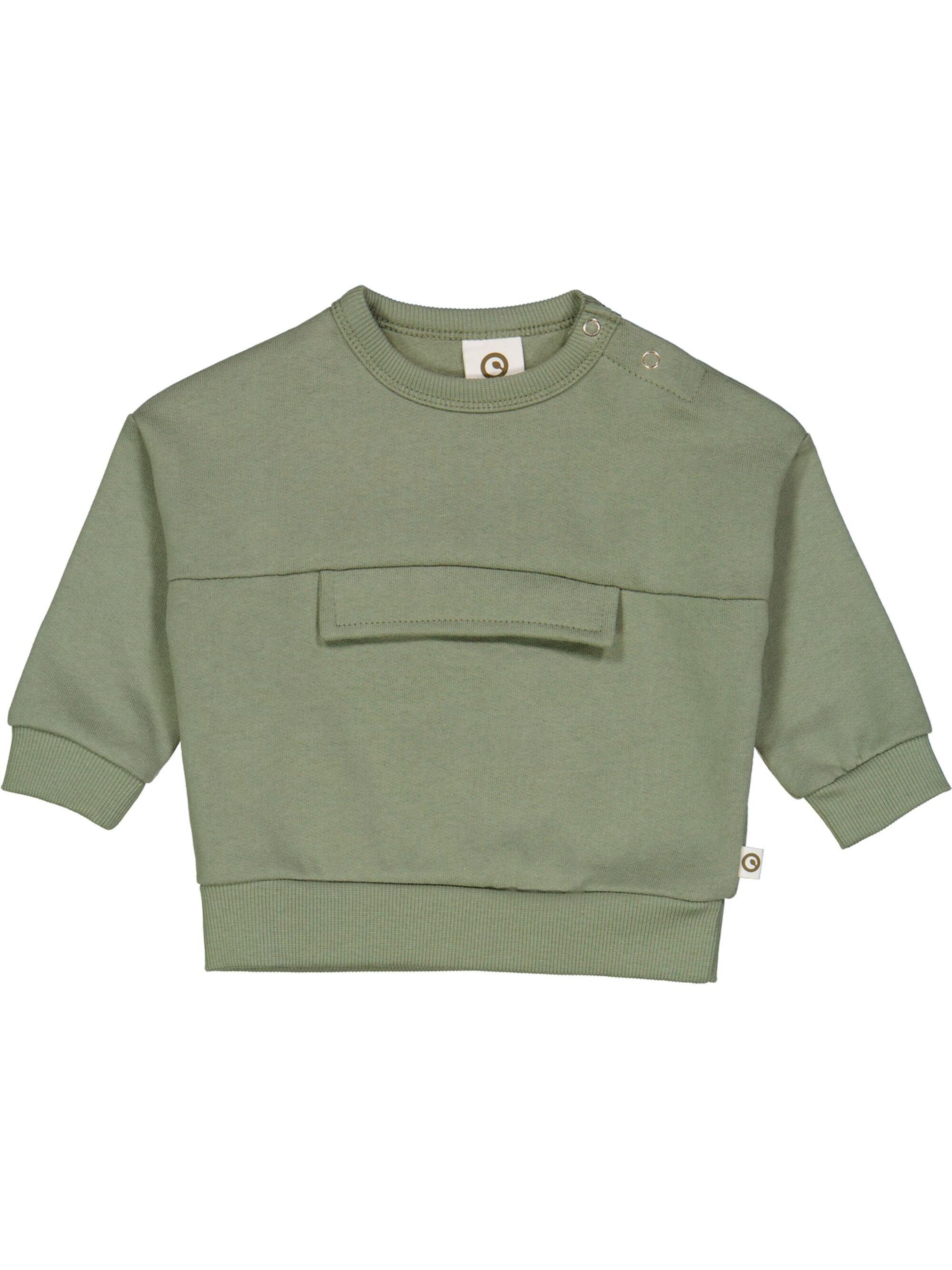 Sweat Müsli by GREEN COTTON en vert : devant