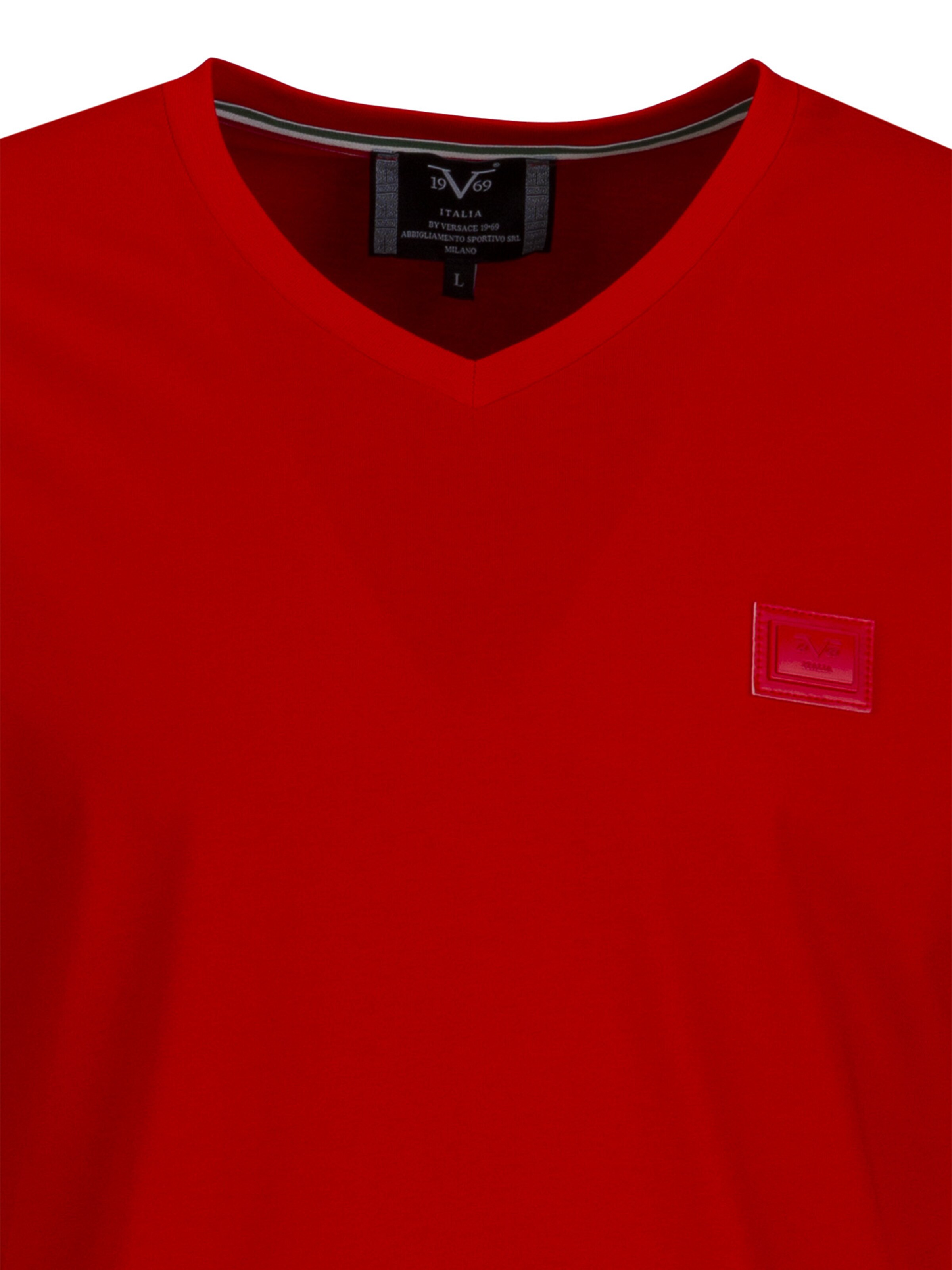 19V69 ITALIA T-shirt 'Toni M.P.' i röd