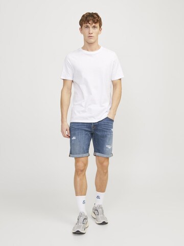 JACK & JONES Normalny krój Jeansy 'Rick Fox' w kolorze niebieski