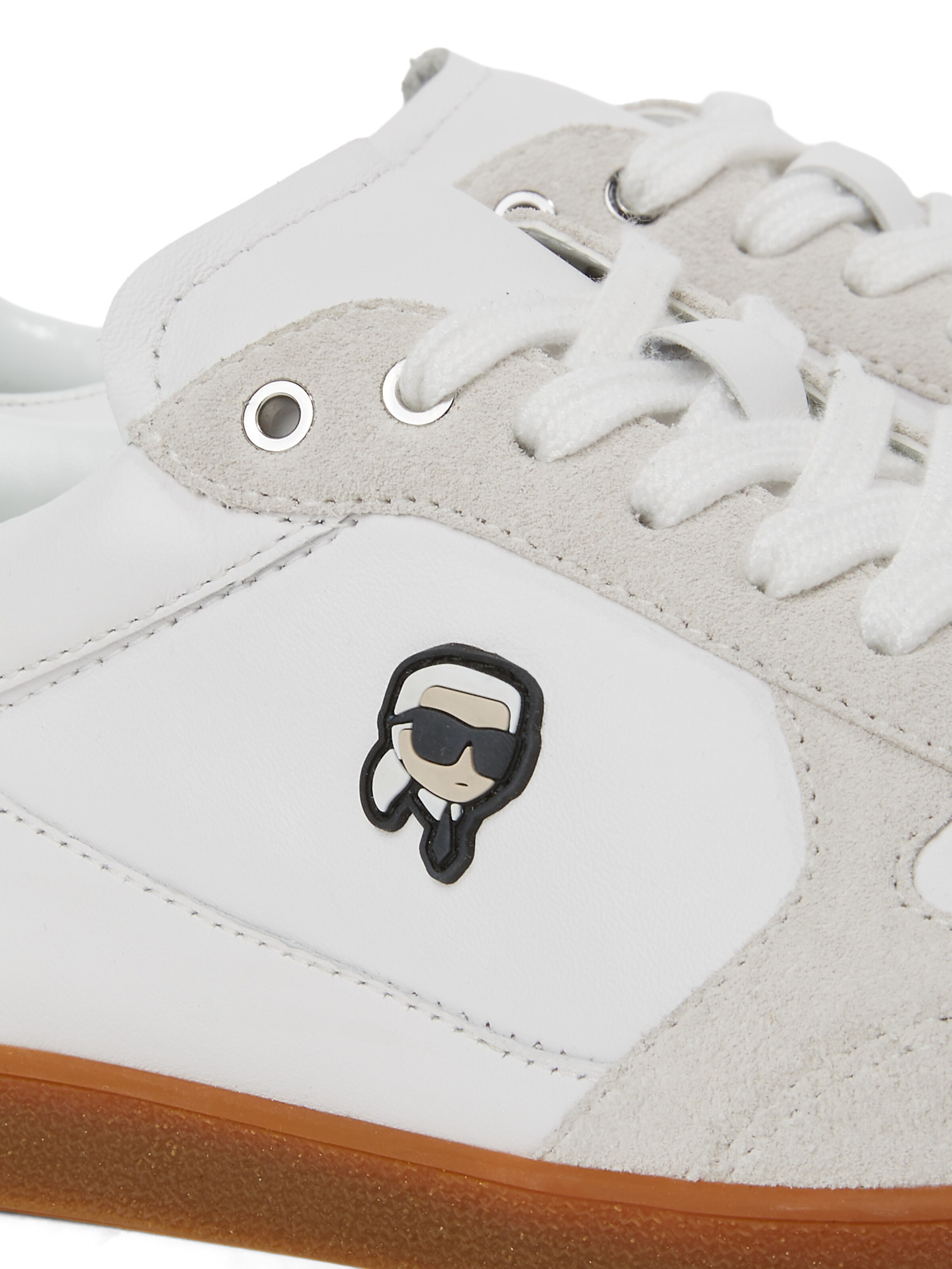 Karl Lagerfeld Nizke superge 'Ikon Kandidate' | bela barva