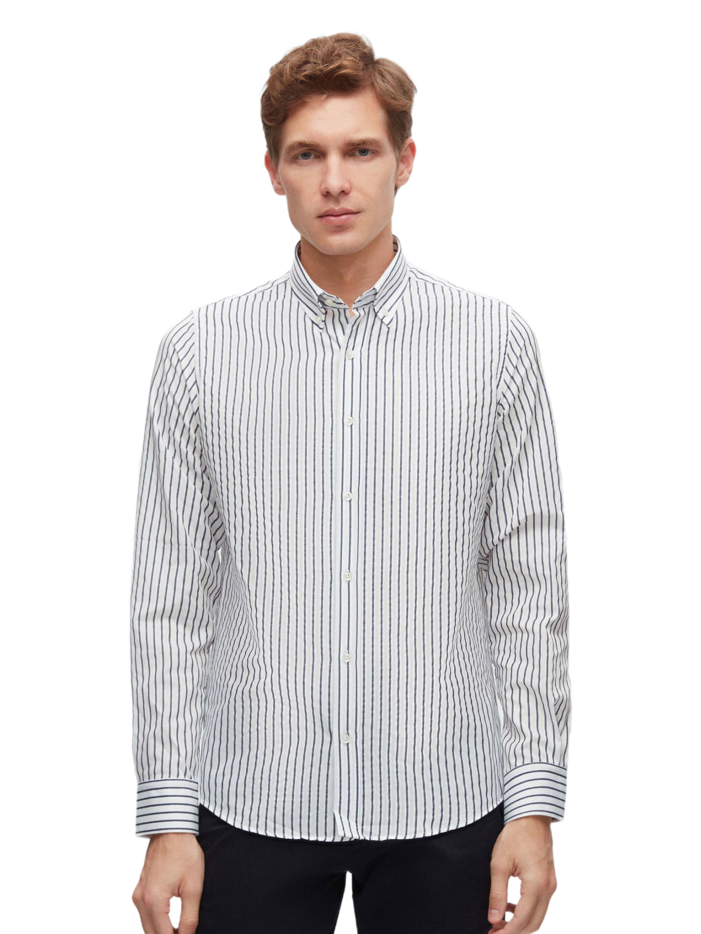 D’S Damat Regular Fit Hemd in Blau: Vorderseite