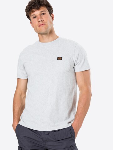 pelēks Superdry Pakapēniski sašaurināts piegriezums T-Krekls 'Vintage': no priekšpuses