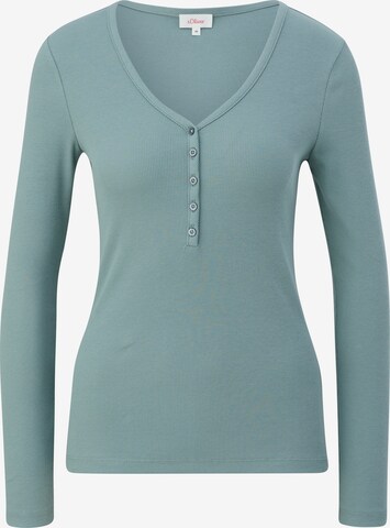 s.Oliver Shirt in Blauw: voorkant