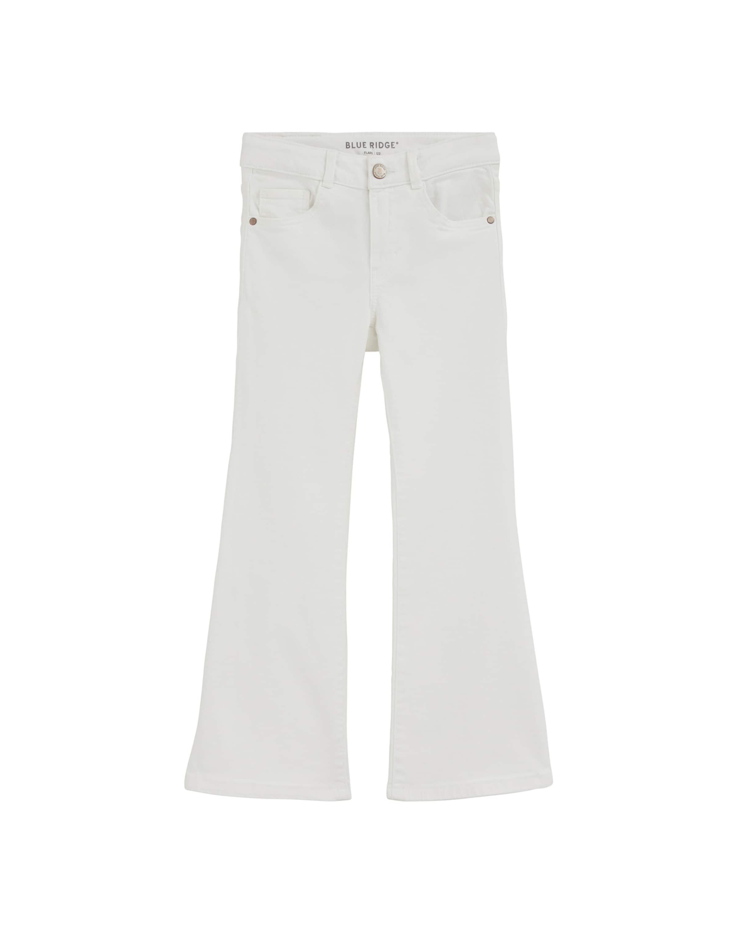 WE Fashion Flared Jeans i vit: framsida