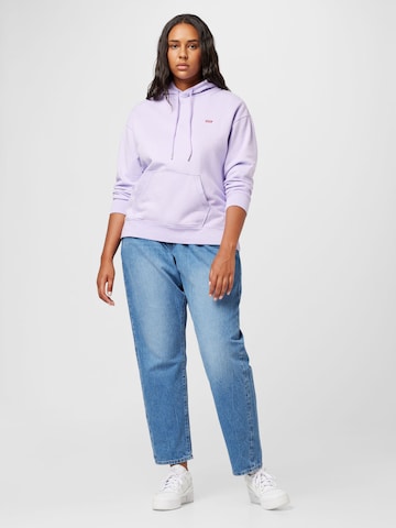 Sweat-shirt 'PL Non Grphc Strd Hoodie' Levi's® Plus en violet