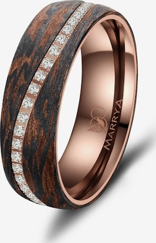 Anello 'MARRYA Ehering CB-05 Carbon-Bronze' di MARRYA in marrone: frontale