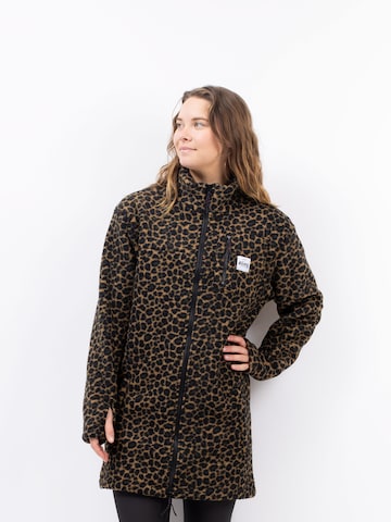 Eivy Raincoat in Brown: front