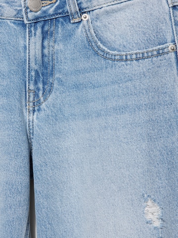 Wide leg Jeans de la Pull&Bear pe albastru