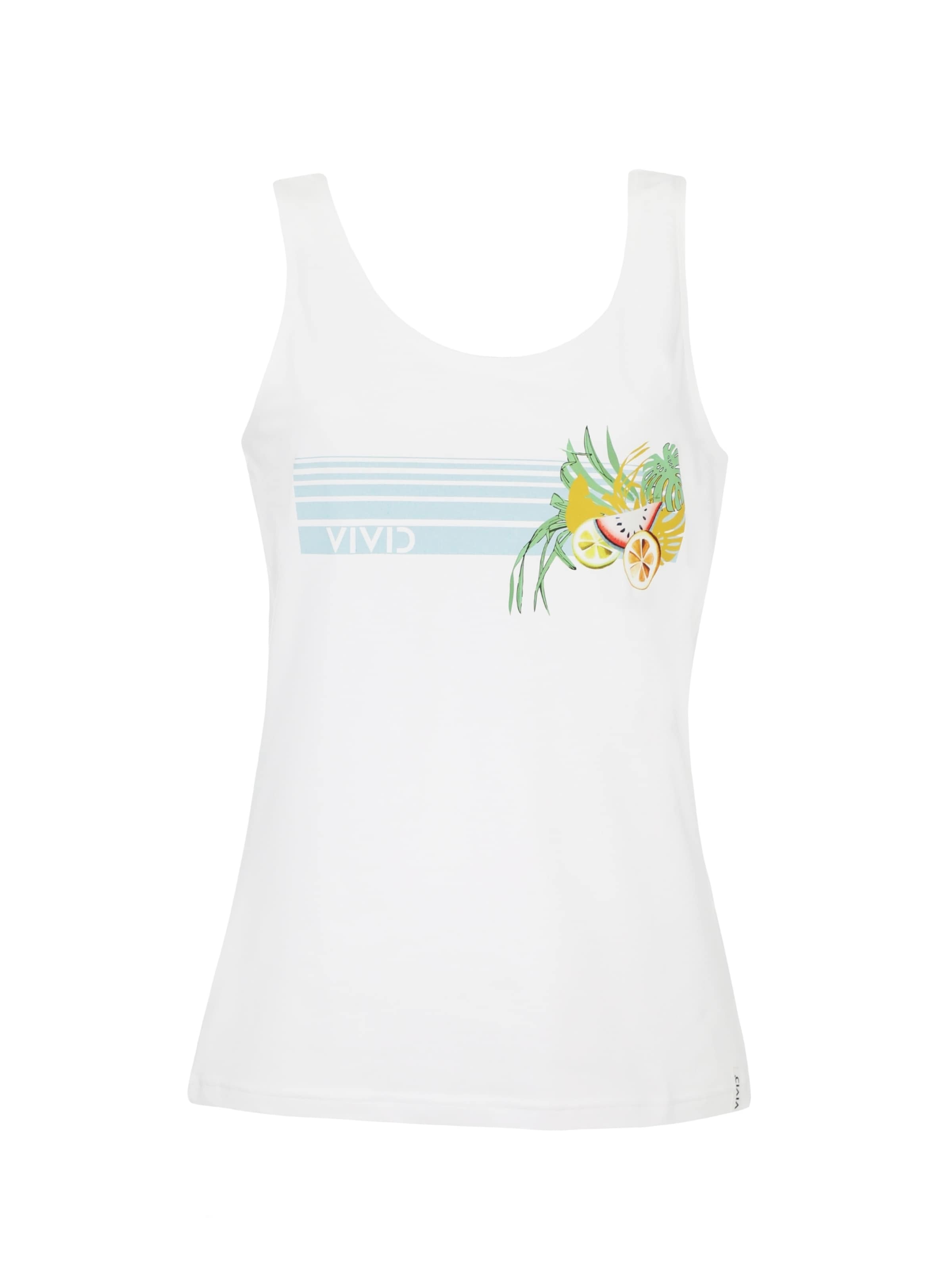 VIVID Toppi värissä savunsininen / sitruuna / ruohonvihreä / valkoinen, Tuotenäkymä