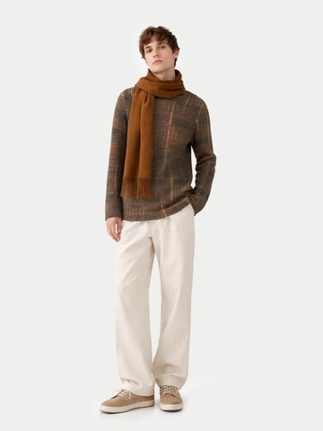 GOBI Cashmere Scarf 'Unisex Cashmere Fringed Scarf' in Brown