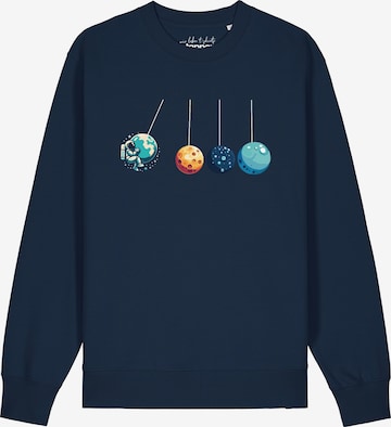 Watapparel Sweatshirt 'Weltraumforscher' in Blauw: voorkant