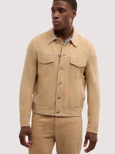 Trussardi Tussenjas in M in de kleur Beige, Productweergave