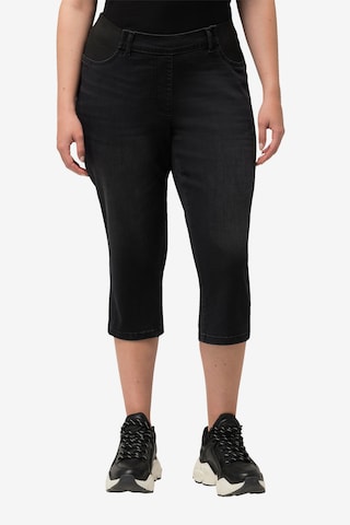 Ulla Popken Skinny Jeans in Black: front