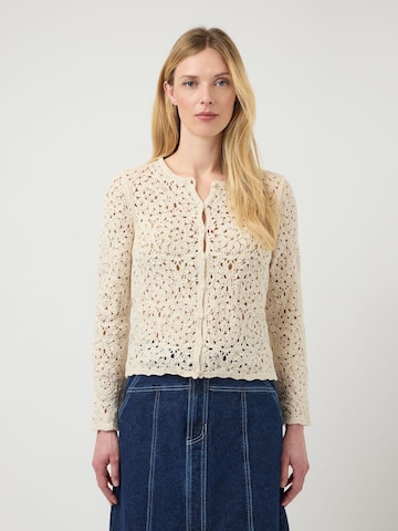 YAS Cardigan i hvid: forside