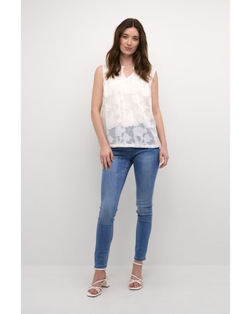 Chemisier 'Yana' Cream en blanc