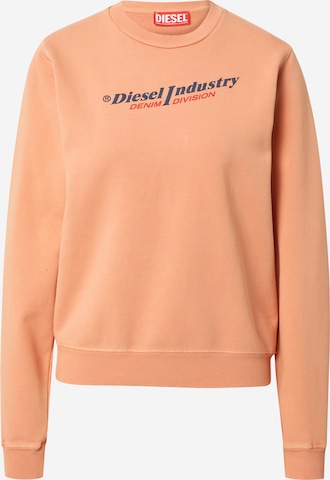 DIESEL Sweatshirt in Oranje: voorkant