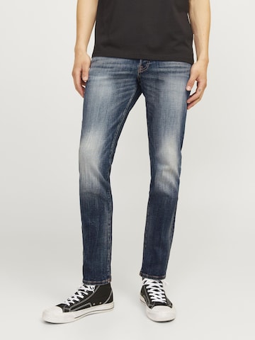 JACK & JONES Slimfit Jeans in Blauw: voorkant