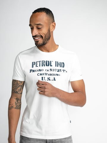 Petrol Industries Футболка в Белый: спереди