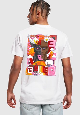 Maglietta 'Torro Baller' di Mister Tee in bianco