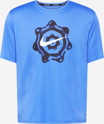 NIKE - Camiseta funcional 'MILER' en azul: frente