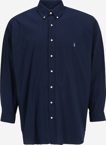 Polo Ralph Lauren Big & Tall Regular fit Overhemd in Blauw: voorkant