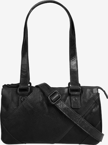Spikes & Sparrow Handtas in Zwart: voorkant