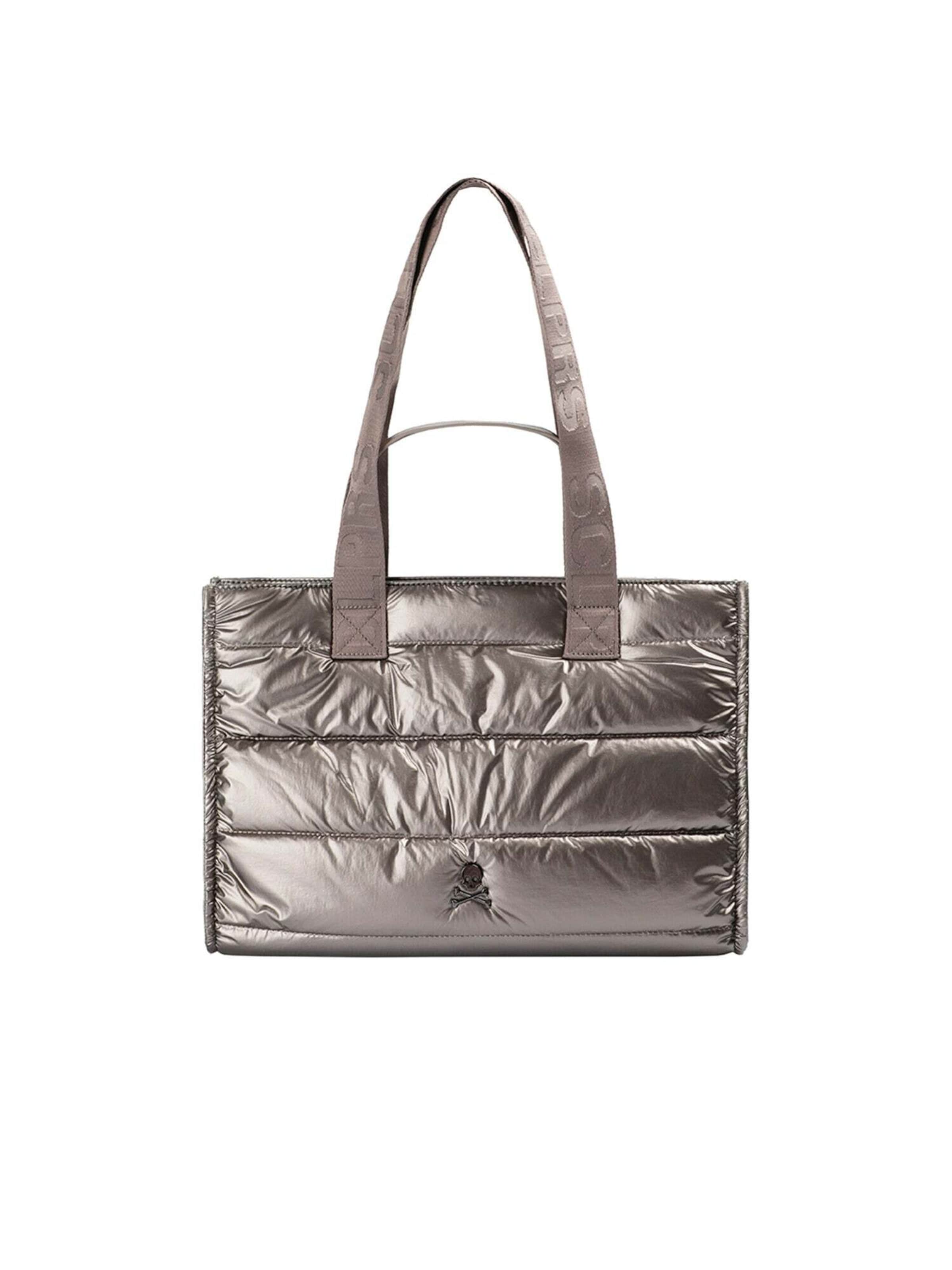 Scalpers Handbag in Silver: front