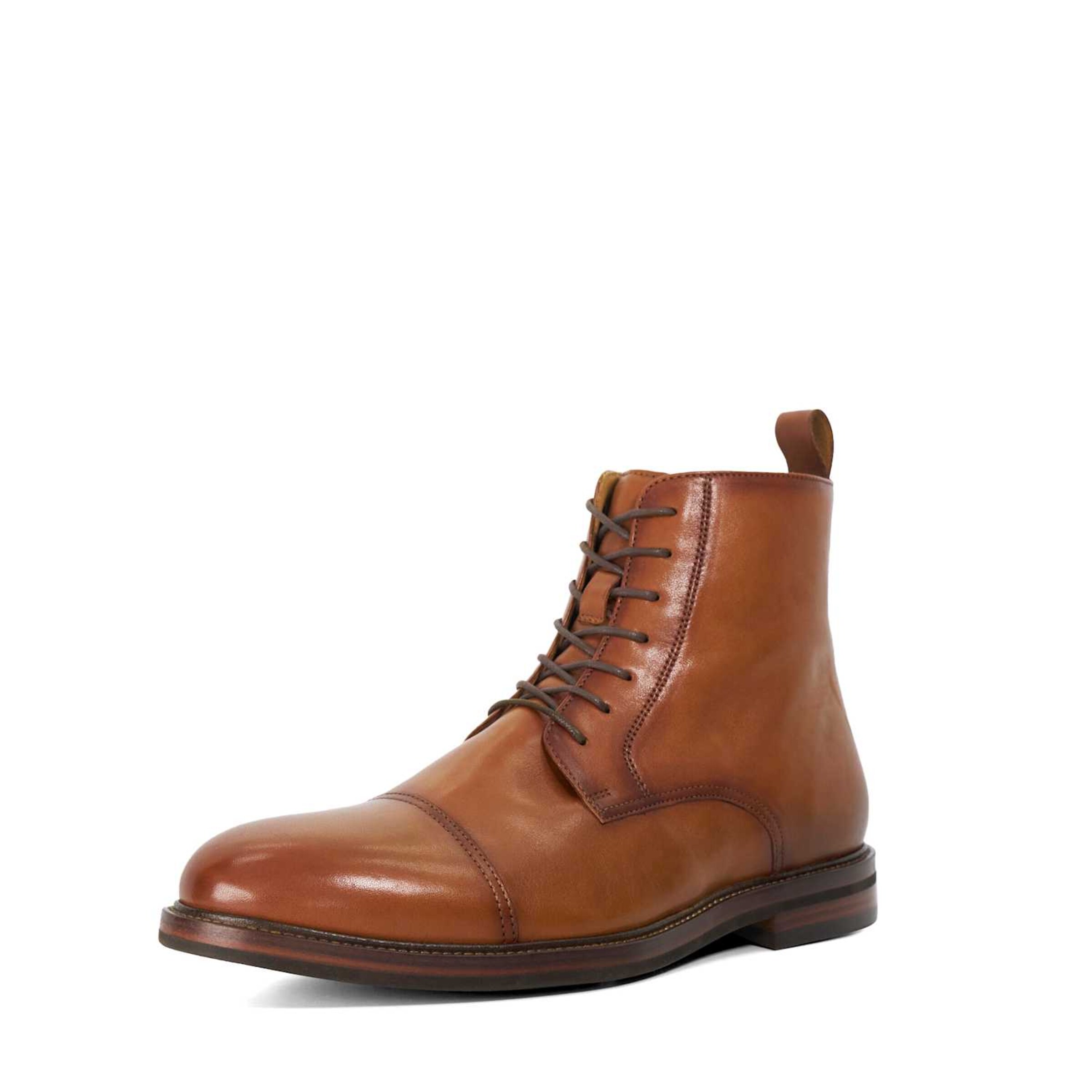Dune LONDON Lace-Up Boots in Brown: front