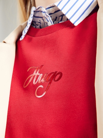 Sweat-shirt 'Deroxina_6' HUGO en rouge