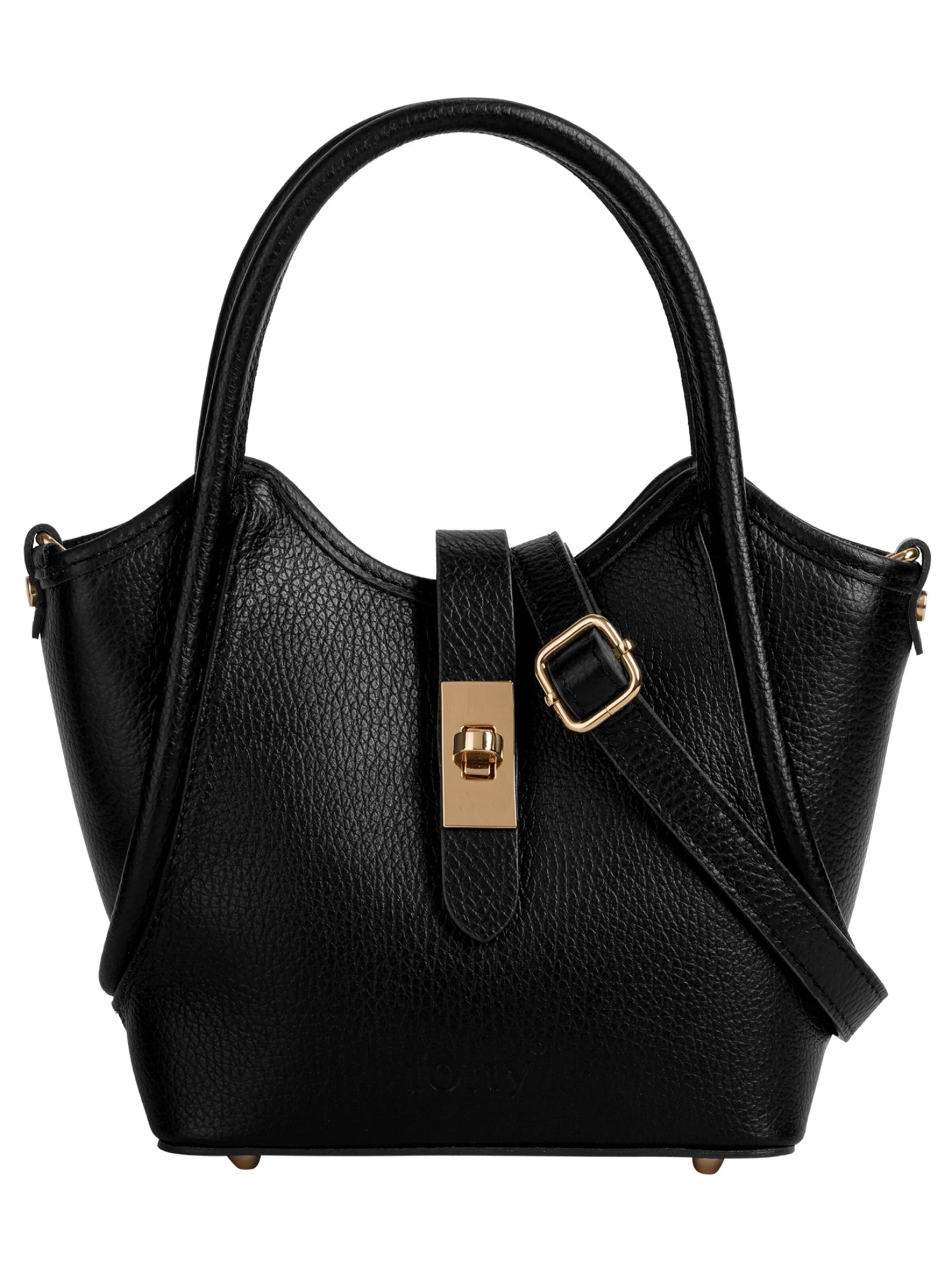 forty° - Bolso de mano 'CALDRINA - S' en negro: frente