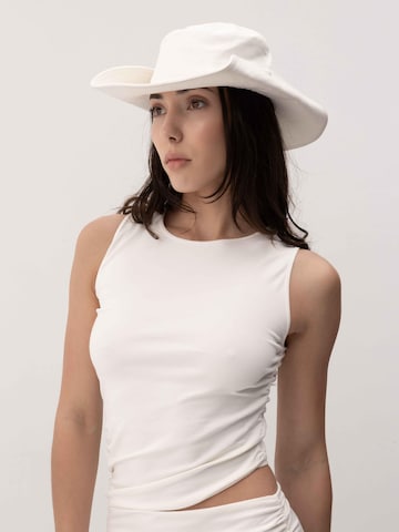 FEMSSY Dress 'TALIA DRESS BROWN' in White