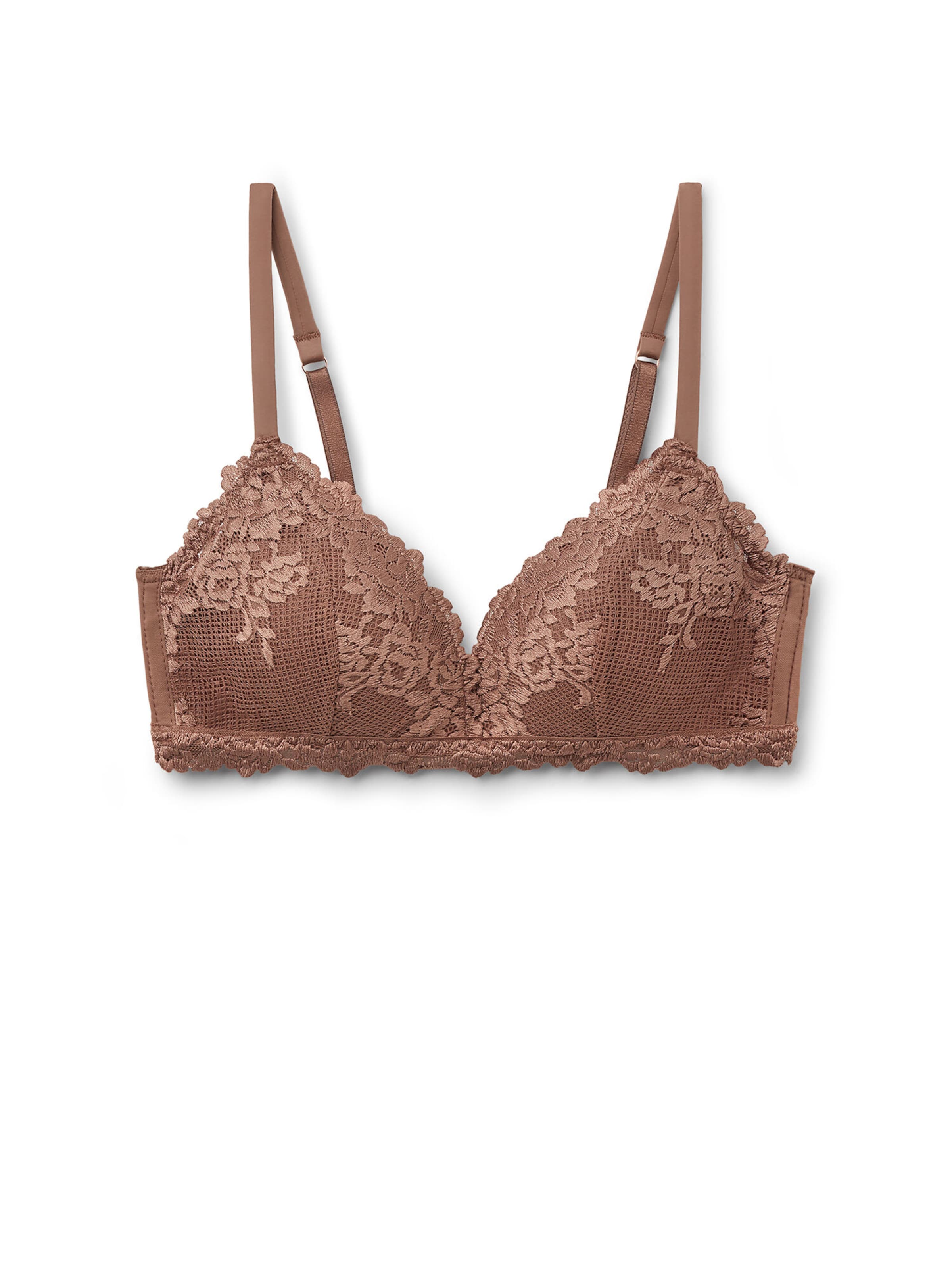 INTIMISSIMI Triangle Bra in Brown: front