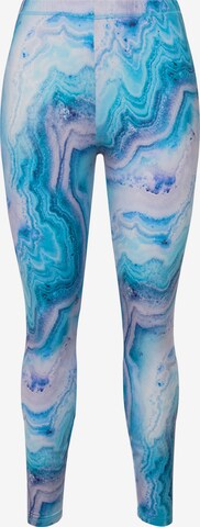 Ulla Popken Skinny Leggings in Blauw: voorkant