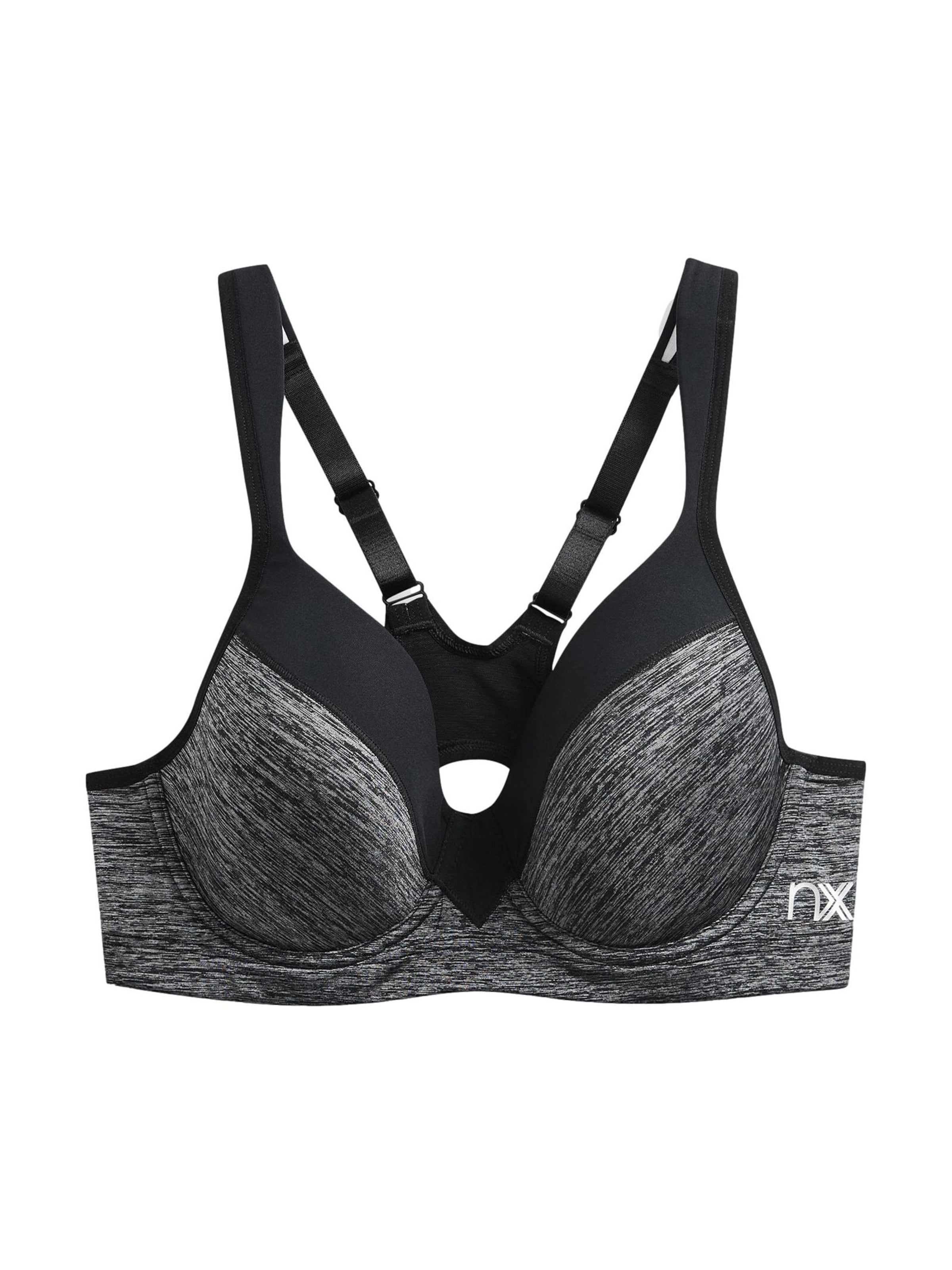 Next Bustier Sport bh in Grijs: voorkant