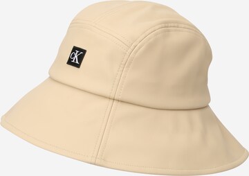 Calvin Klein Jeans Hat in Beige: front