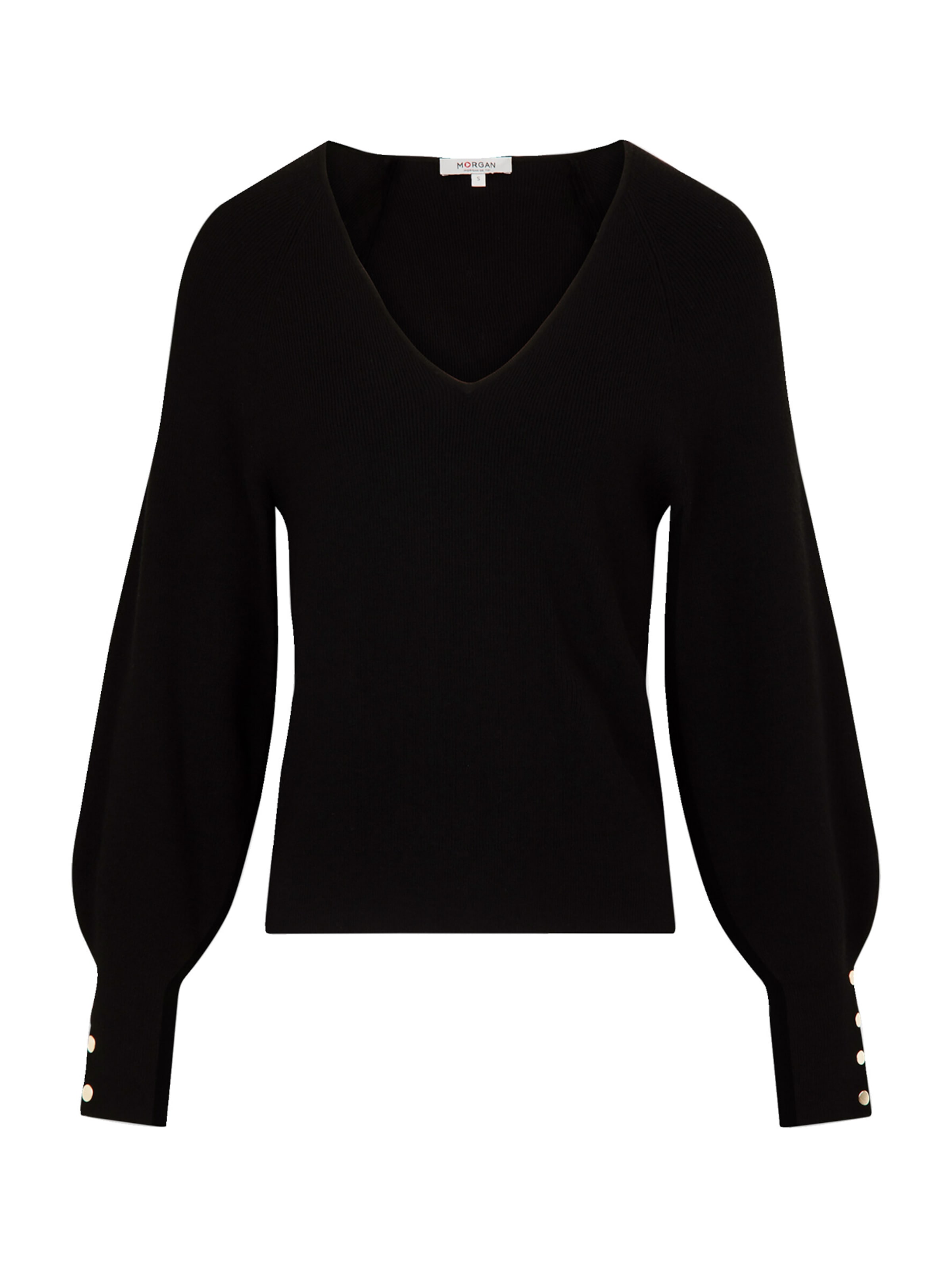 Morgan Sweater 'MPANDA' in Black: front