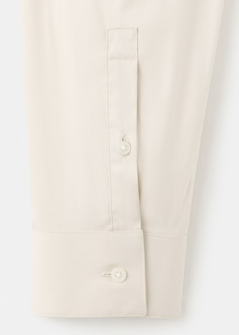MANGO MAN Slim fit Business Shirt 'Emotion' in Beige