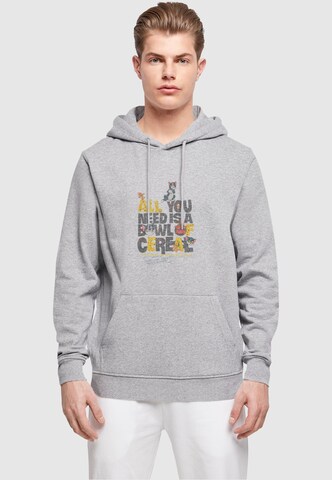 ABSOLUTE CULT Sweatshirt ' Tom and Jerry - All You Need Is' in Grijs: voorkant