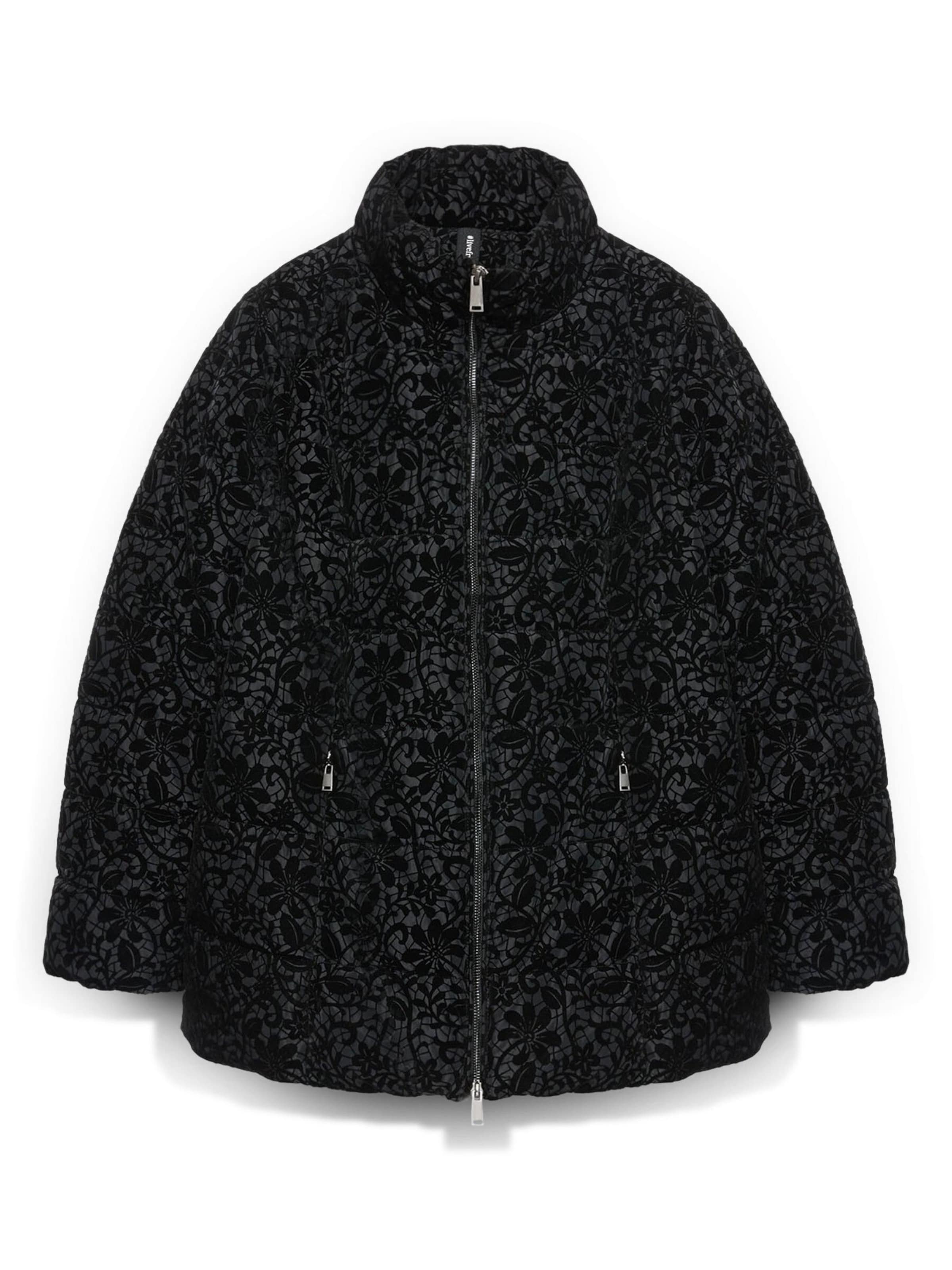 Fiorella Rubino Winterjas in Zwart: voorkant