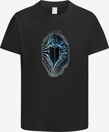 HUSKSWARE Shirt 'Grafik' in Schwarz: Vorderseite