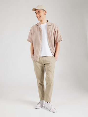 JACK & JONES Классический крой Рубашка 'JJEEnzo' в Бежевый