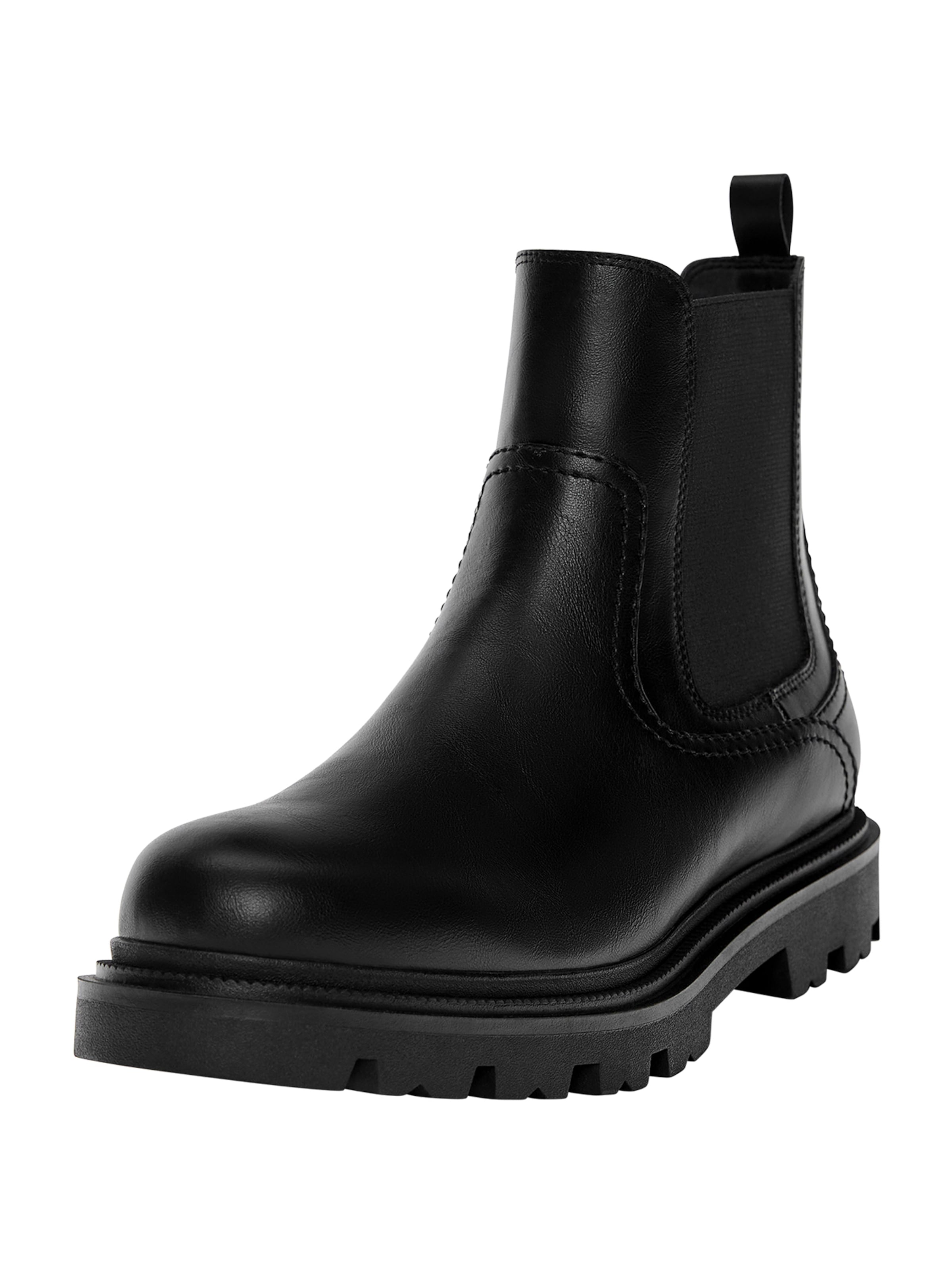 Pull&Bear Chelsea-bootsit värissä musta: etupuoli