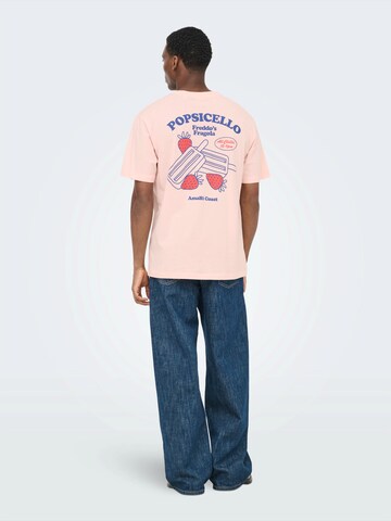 Only & Sons - Camiseta 'ONSPOPSICELLO' en rosa