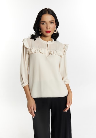 faina Blouse in Wit: voorkant