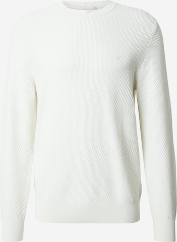 Calvin Klein Πουλόβερ σε λευκό: μπροστά