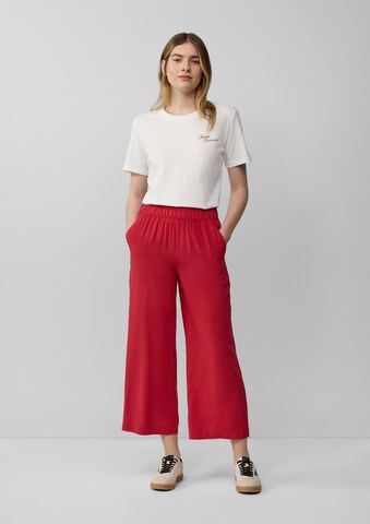 s.Oliver Wide Leg Hose in Rot: Vorderseite