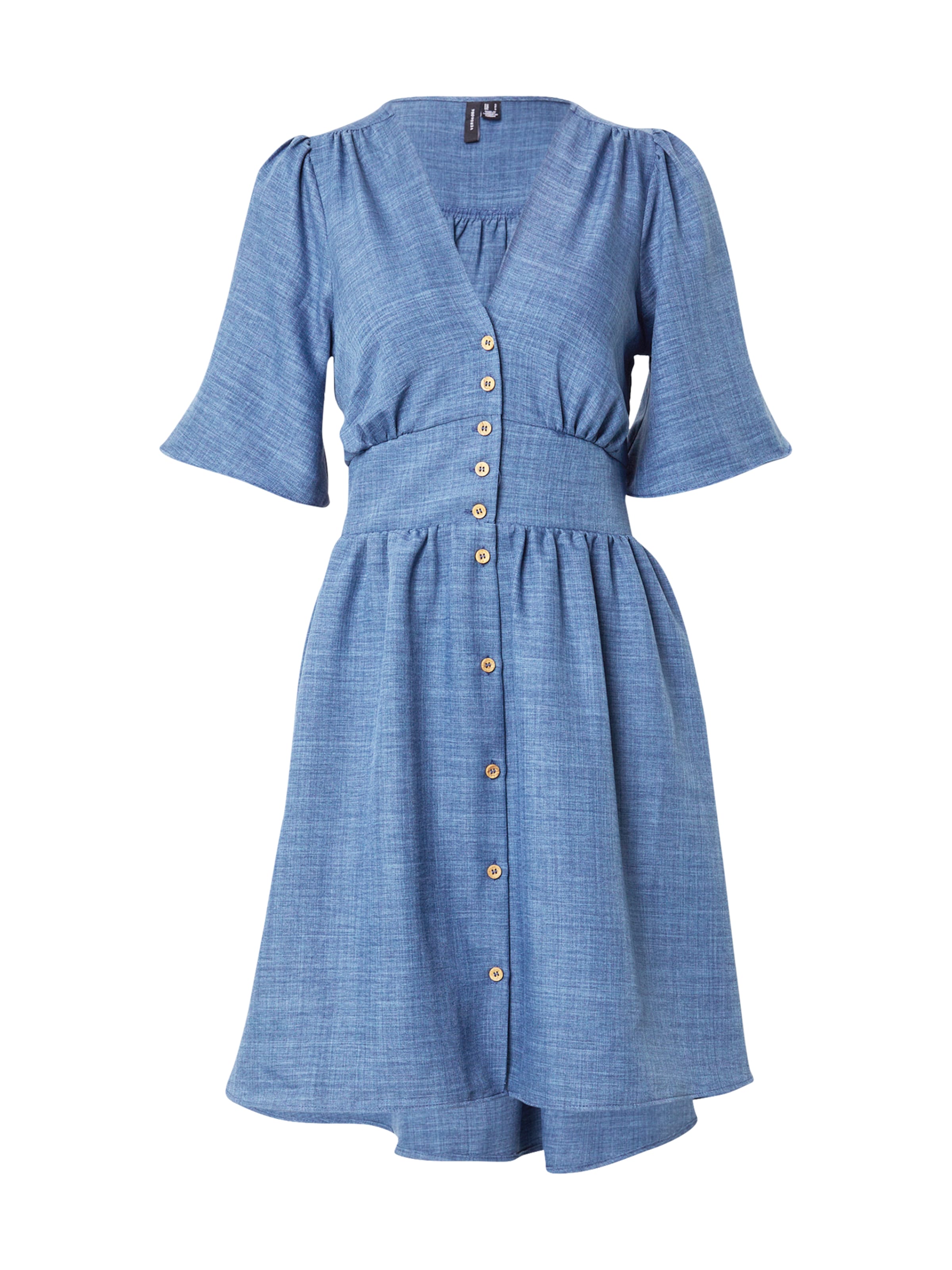 VERO MODA Рокля тип риза 'VMMelaney' в синьо: отпред