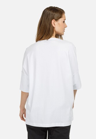 T-shirt oversize HELMIDGE en blanc